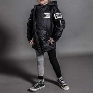 NUNUNU Super Patch Warm Real Down Jacket SZ 2-3